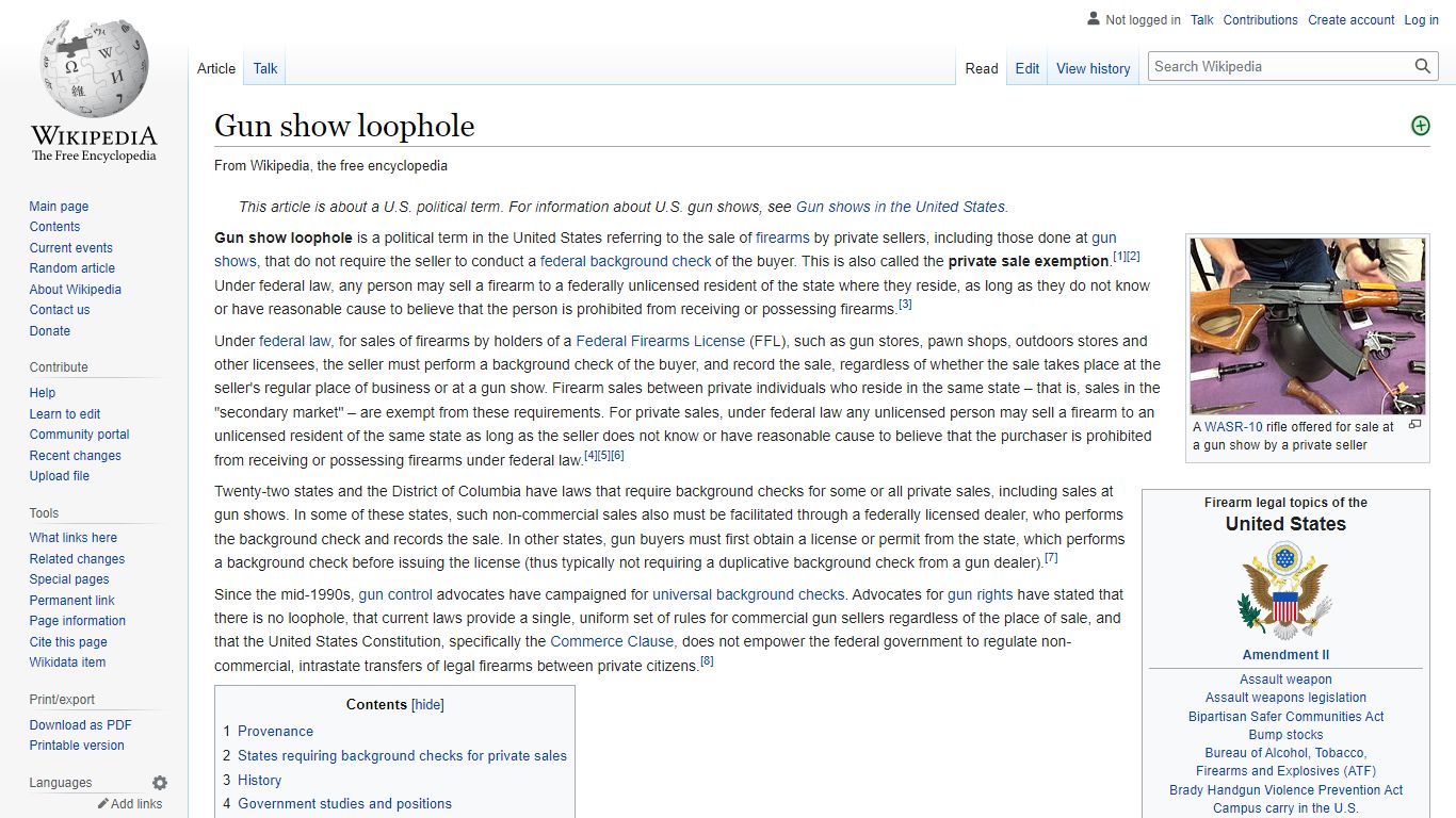 Gun show loophole - Wikipedia