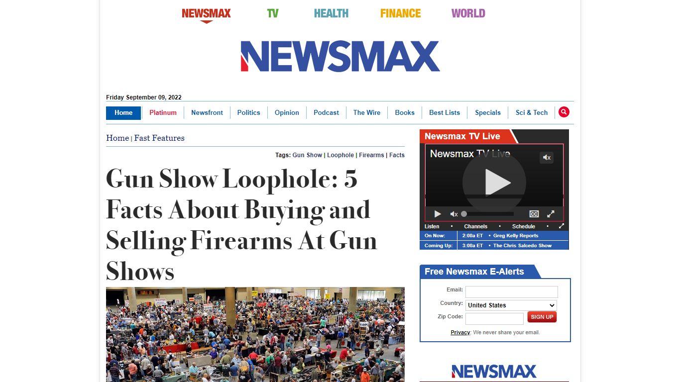 Gun Show Loophole: 5 Facts About Buying and Selling Firearms ... - Newsmax